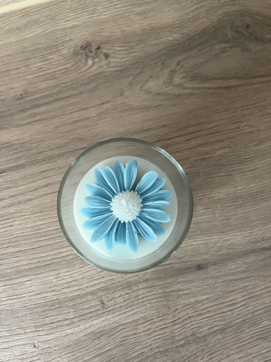 Candele: Kerze mit Blume, handgemacht – Nuovo (secondo la descrizione) da Frick venduto da van_2dhd 1
