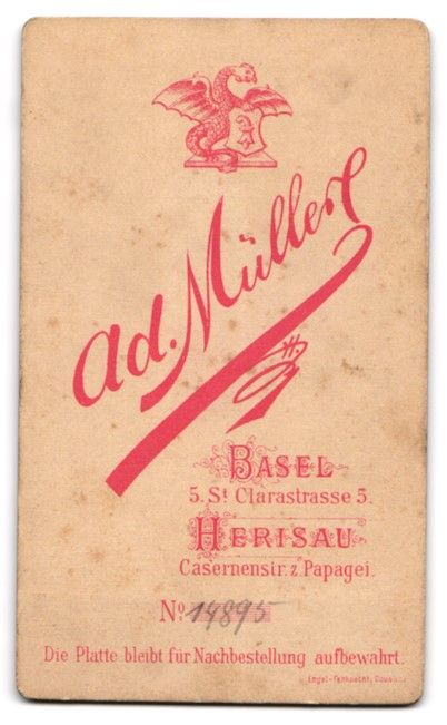 Fotografie &  Plakate: Fotografie Ad. Müller, Basel, Clarastra – Gebraucht aus Berlin von bartko-reher 1