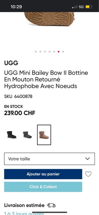 Ugg rose poudre Acheter sur Ricardo