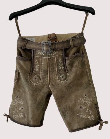 Lederhose Leder Hose braun Gr 34 NEU TOP Oktoberfest München
