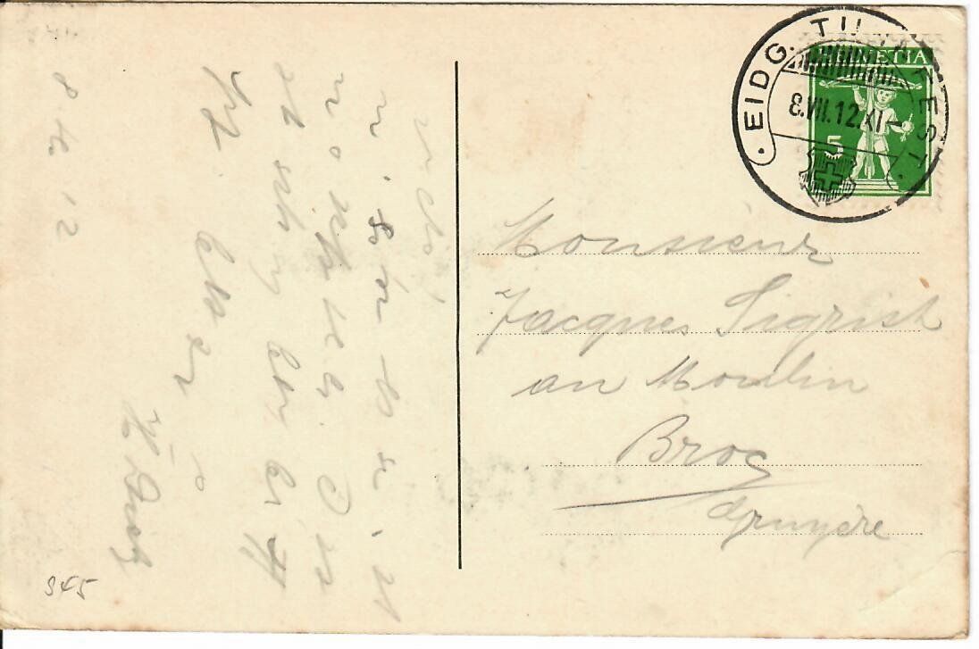 Cartoline postali: Eidgen. Turnfest Basel 1912 – Usato da Hochdorf venduto da Ziegel-16 1