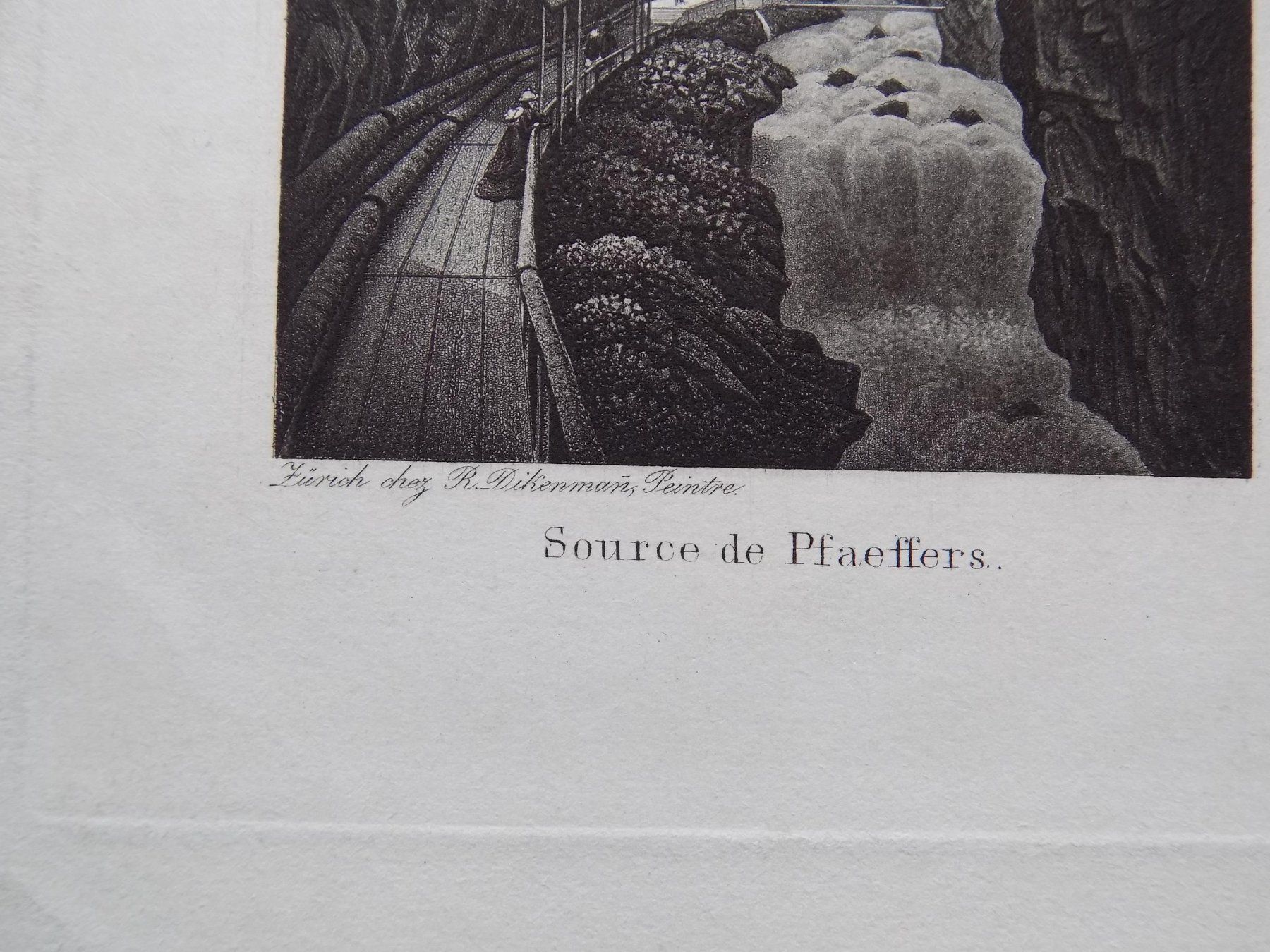 Gravures: Source de Pfäfers von Dikenmann – D'occasion à Risch par Rischli15 2
