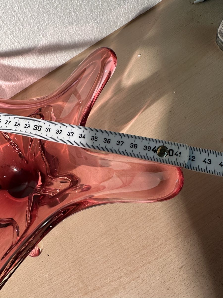 Ciotole: Coupe décorative en verre rose – Usato da Lausanne venduto da artnouveau04 7