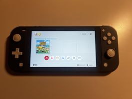 Nintendo Switch Lite grau + Animal Crossing vorinstalliert