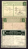 R1834  /  3 carte de la fête nationale 1910/1917/1930