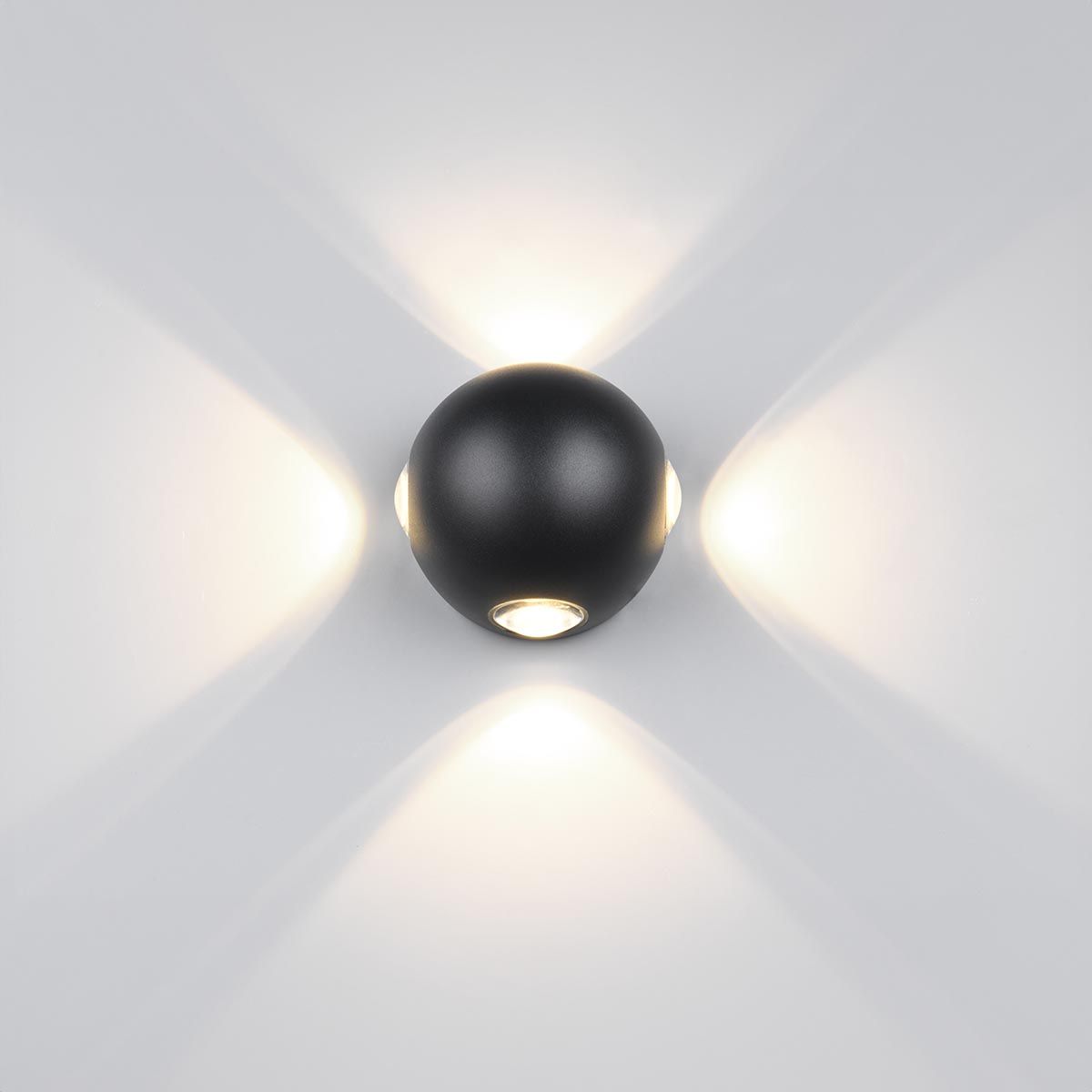 Lampade: LED Aussen Wandleuchte, Schwarz, 10 cm Ø – Nuovo (secondo la descrizione) da Kreuzlingen venduto da Smart-Light 4