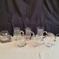 Biergläser Lot. Schöne Glas Biergläser, Bierhumpen