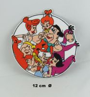 FAMILIE FEUERSTEIN - Aufnäher - Aufbügler - 12cm Ø