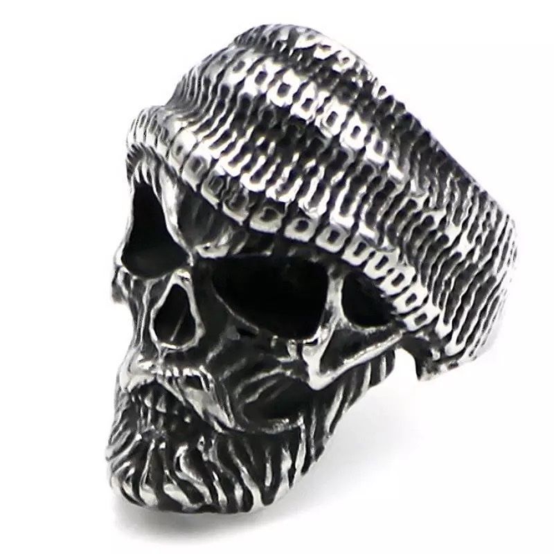 Anelli: Men ring silver skull face – Nuovo e nell'imballaggio originale da Aarburg venduto da StavFashion 1