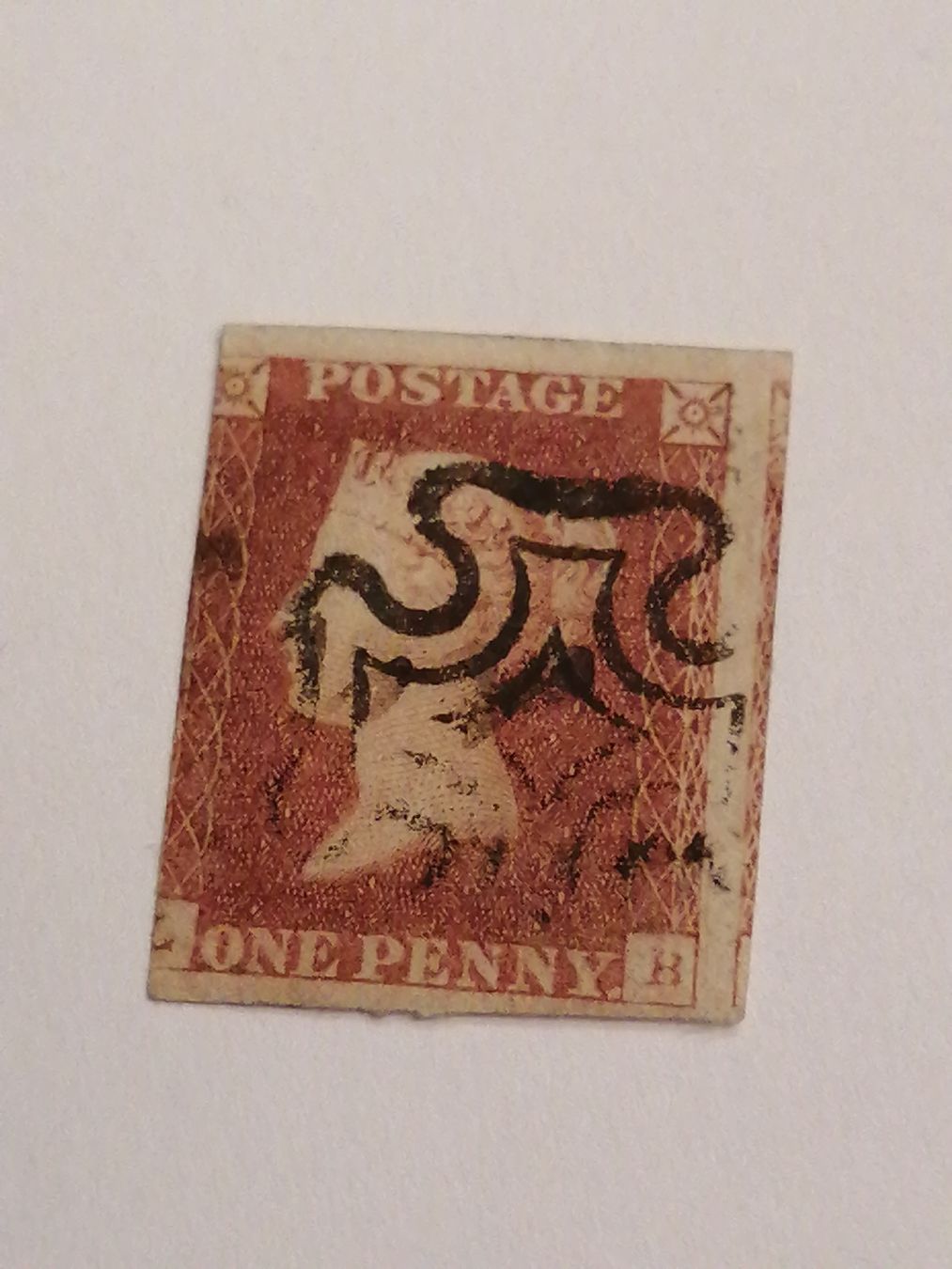 Alle Briefmarken: One Penny Red 1841, Platte 22 – Gebraucht aus Happerswil von tschergi