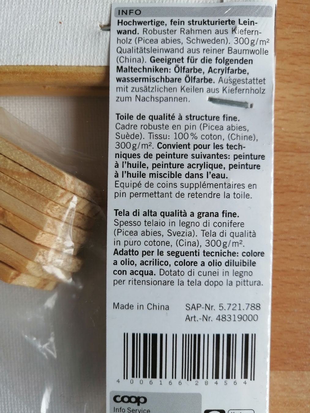 Cornici: Keilrahmen 20x20cm – Nuovo e nell'imballaggio originale da Hägendorf venduto da Fiooo 2