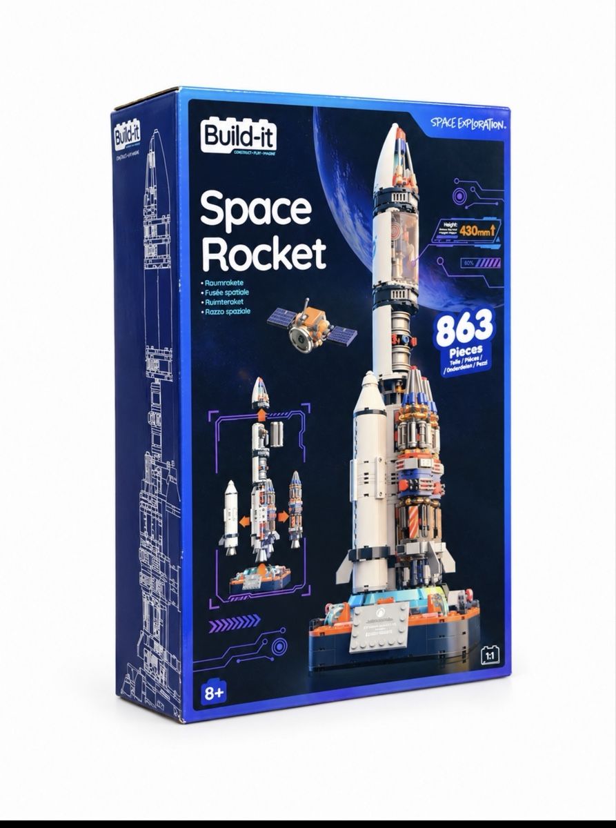 Baukästen: Build-it Space Rocket Construction Set 863 Pieces New – Neu und originalverpackt aus Uznach von sal_cf8p