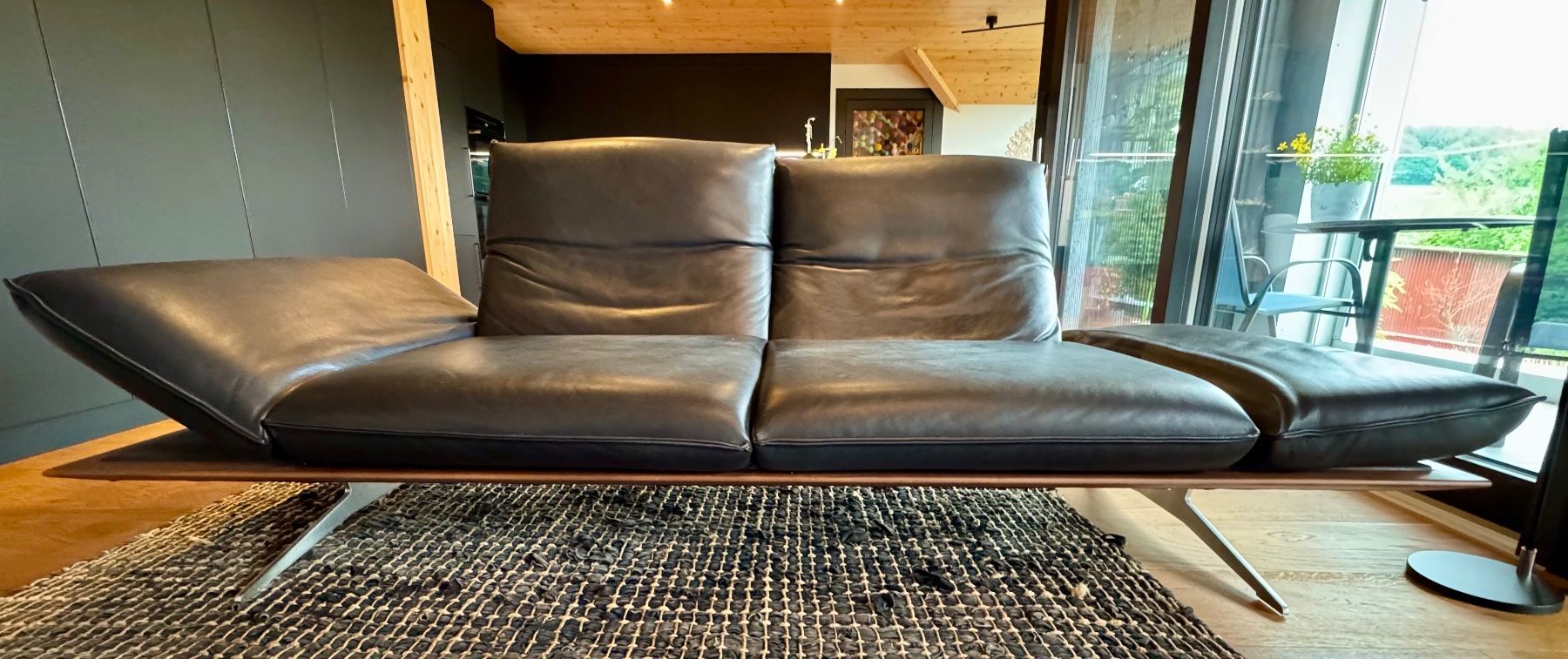 Pfister Sofas: Canapé cuir noir – Gebraucht aus Prez-vers-Noréaz von B.Schoepfer 1