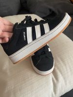 Adidas Campus Black Sneakers, size 32. Great cond.