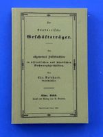 Der Bündnerische Geschäftsträger von 1845: Nachdruck 1991
