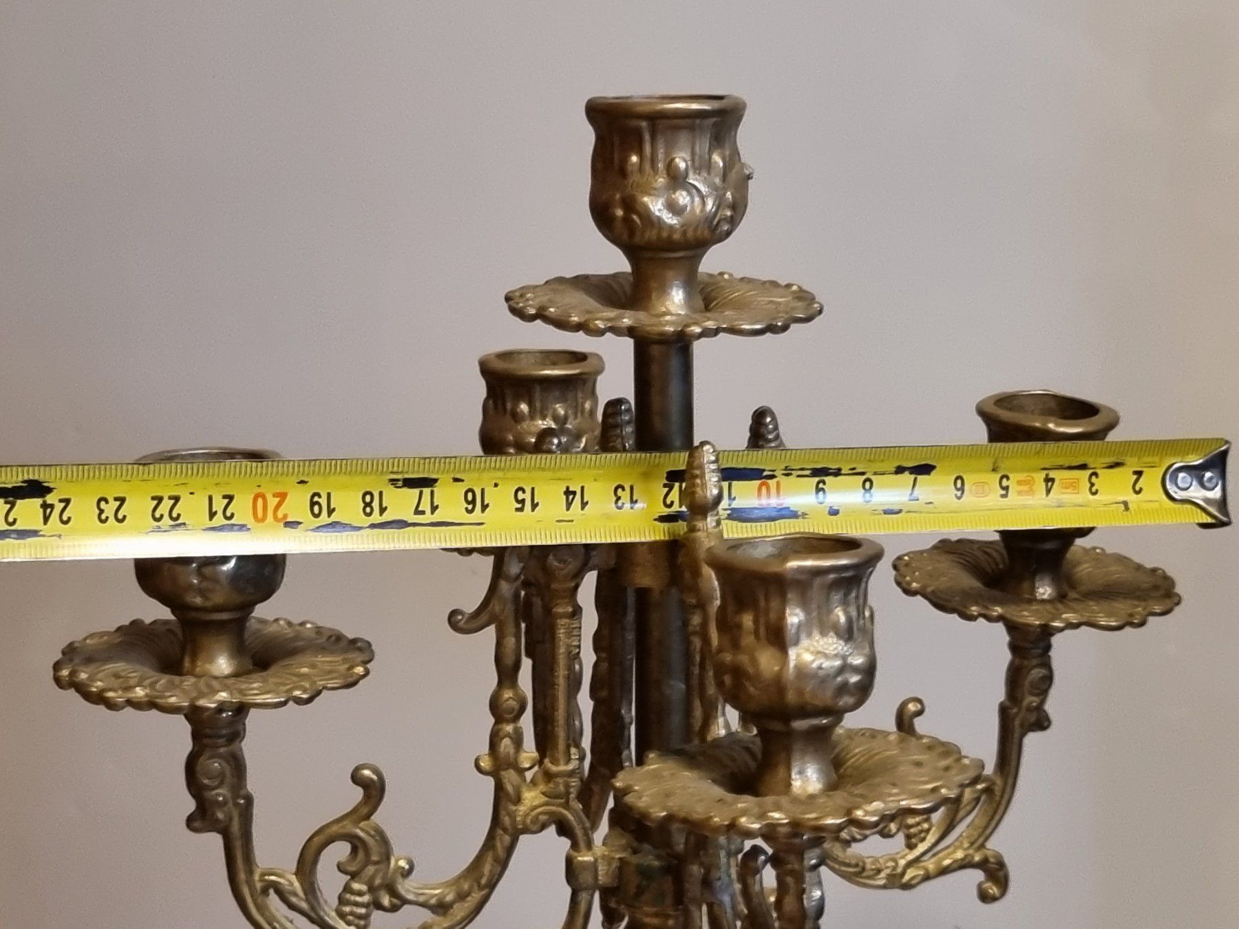 Kerzenständer: Antik Messing Kerzenständer 5-arm 40cm Barock Stil – Gebraucht aus Scharnachtal von devin03 2
