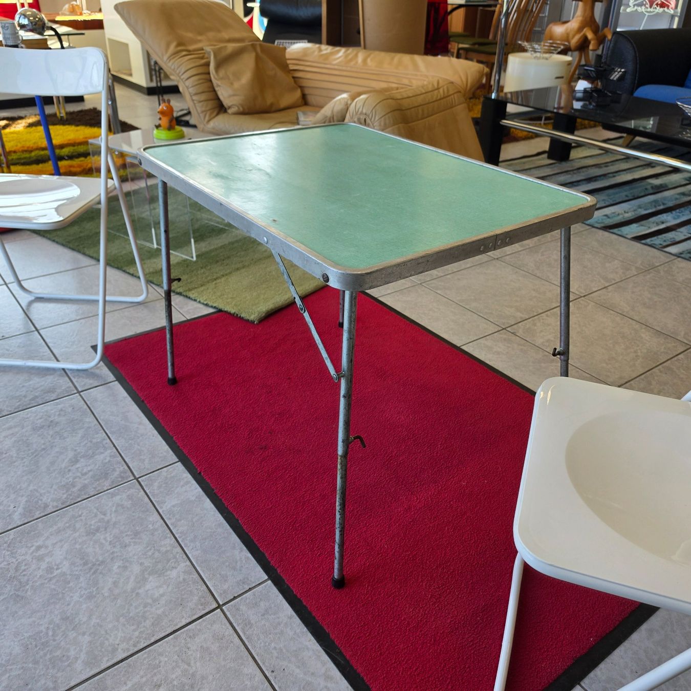 Tavoli: 1960 Camping Tisch höhenverstellbar Camping-Table adjustable – Usato da Nottwil venduto da Wondewa-Shop 1