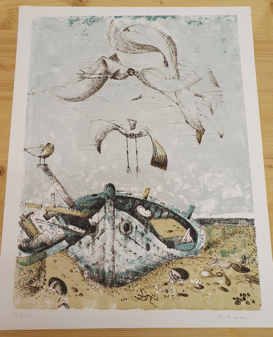 Grafica & Litografie: Federico Righi Farblithografie handsigniert 169/200 – Usato da Rüedisbach venduto da hanaku