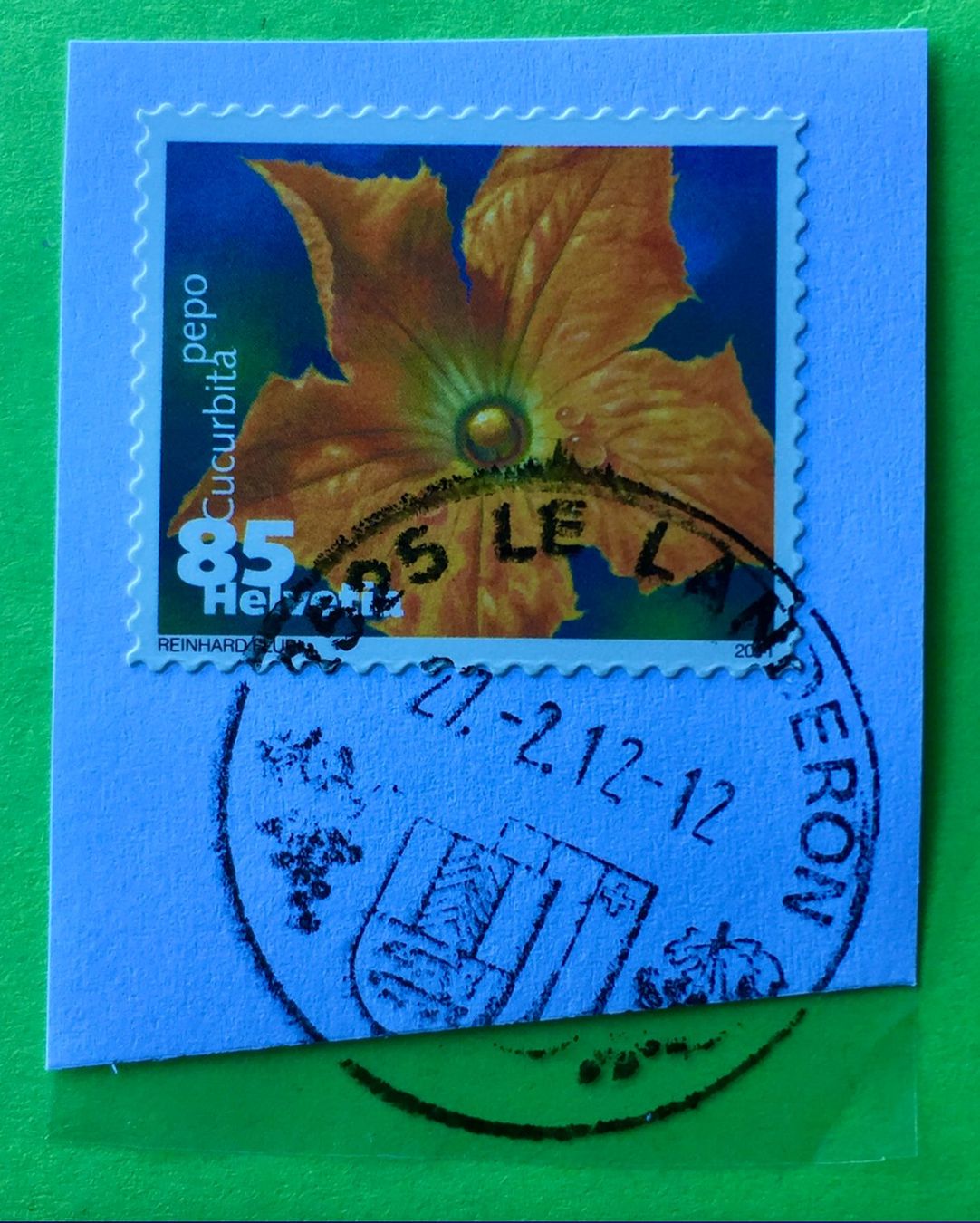 Tutti i francobolli: Nr.1376 Dauermarken Gemüseblüten 2011 mit Stempelt Zucchini – Usato da Aarau venduto da Billa007
