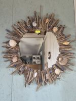 schwemmholzkranz mit Spiegel 50cm