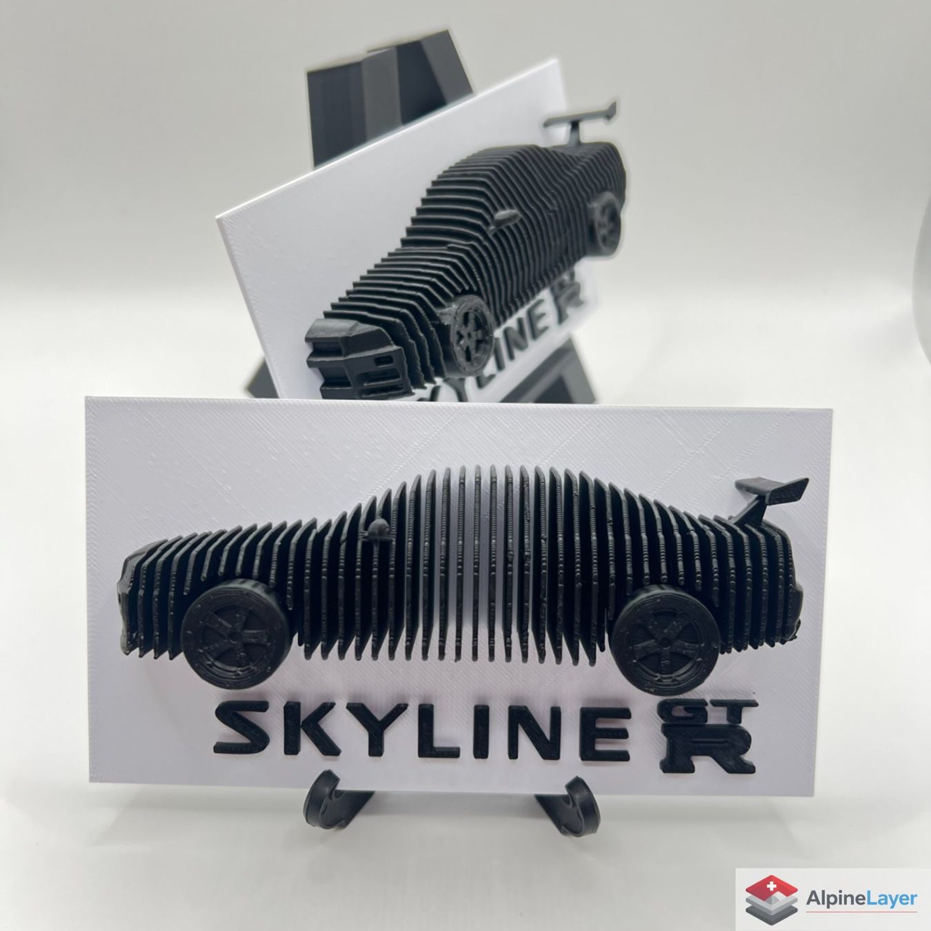 Statuette: Layered Skyline R34 3D Printed Sculpture White Wheels – Nuovo (secondo la descrizione) da Losone venduto da AlpineLayer 2