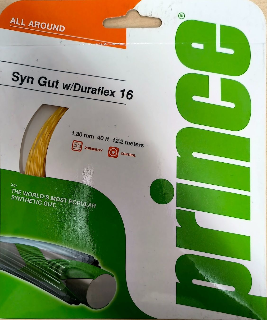 Racchette: Tennissaite Prince Syn Gut 1.30mm – Nuovo e nell'imballaggio originale da Sins venduto da Tennis-Service-Sins