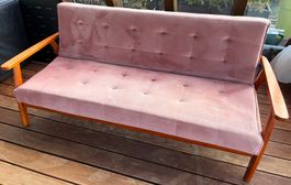 Antikes Bettsofa Pink