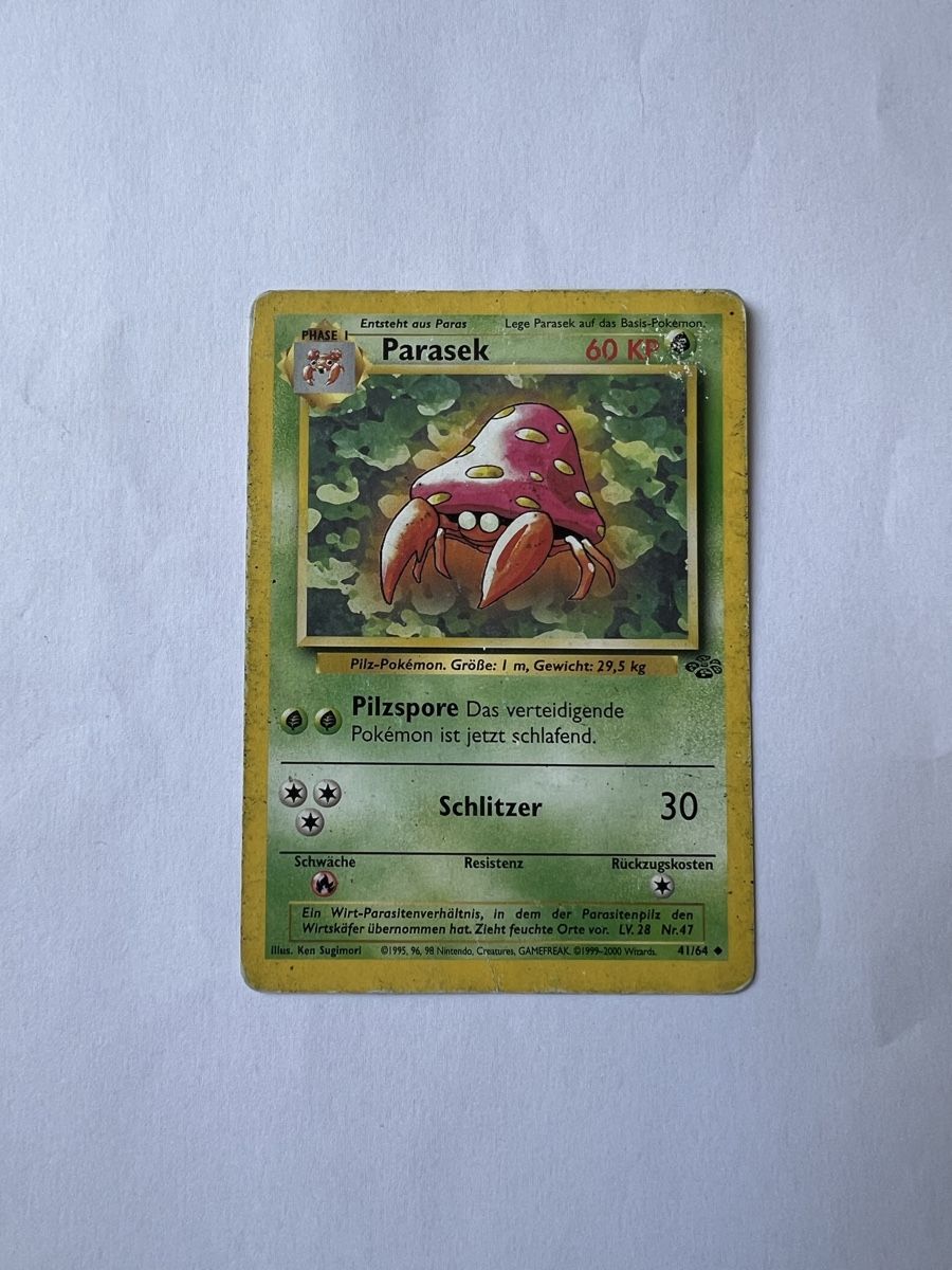 Pokémon Carte collezionabili: Pokemonkarte Parasek Jungle – Usato da Willisau venduto da Neiro77