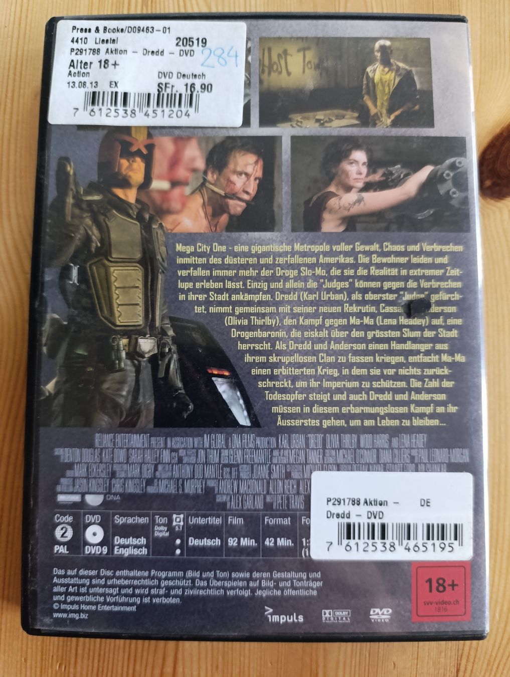 Alle DVDs: Dredd – Gebraucht aus Fischenthal von Widder71 1