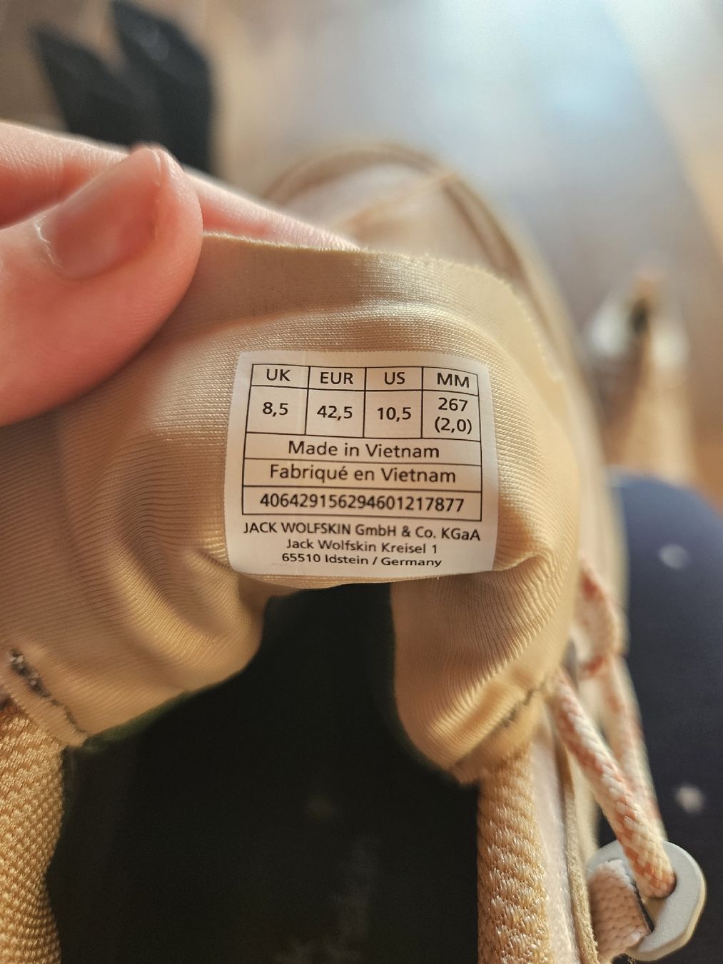 Jack Wolfskin Scarpe da uomo: Jack Wolfskin Wanderschuhe Gr. 42.5 beige Neu – Nuovo (secondo la descrizione) da Feusisberg venduto da Rosy8835 4