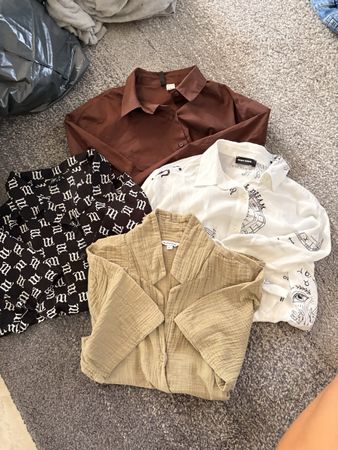 4 chemises fille taille S-XS