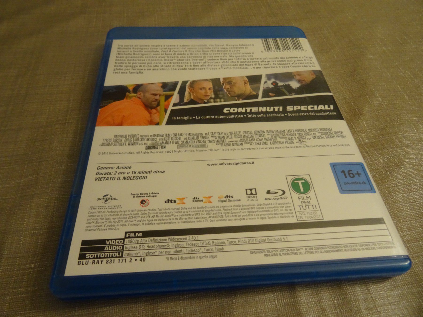 Tutti i DVDs: Fast & Furious 8 - Blu-ray - Action – Usato da Olten venduto da Disc-Verkauf 2