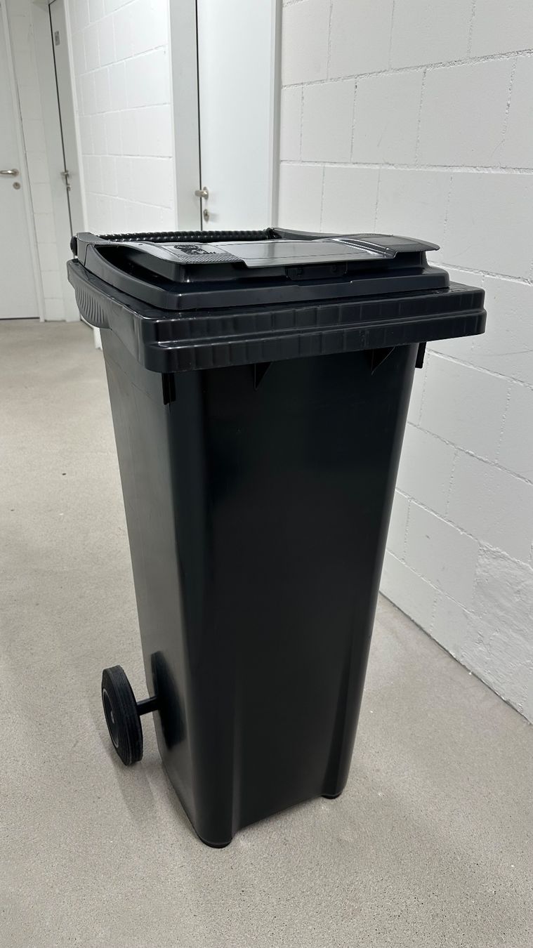 Altro per Ufficio & Commercio: Abfallbehälter/Abfallcontainer schwarz 140 l – Usato da Niederrohrdorf venduto da f.jki 1