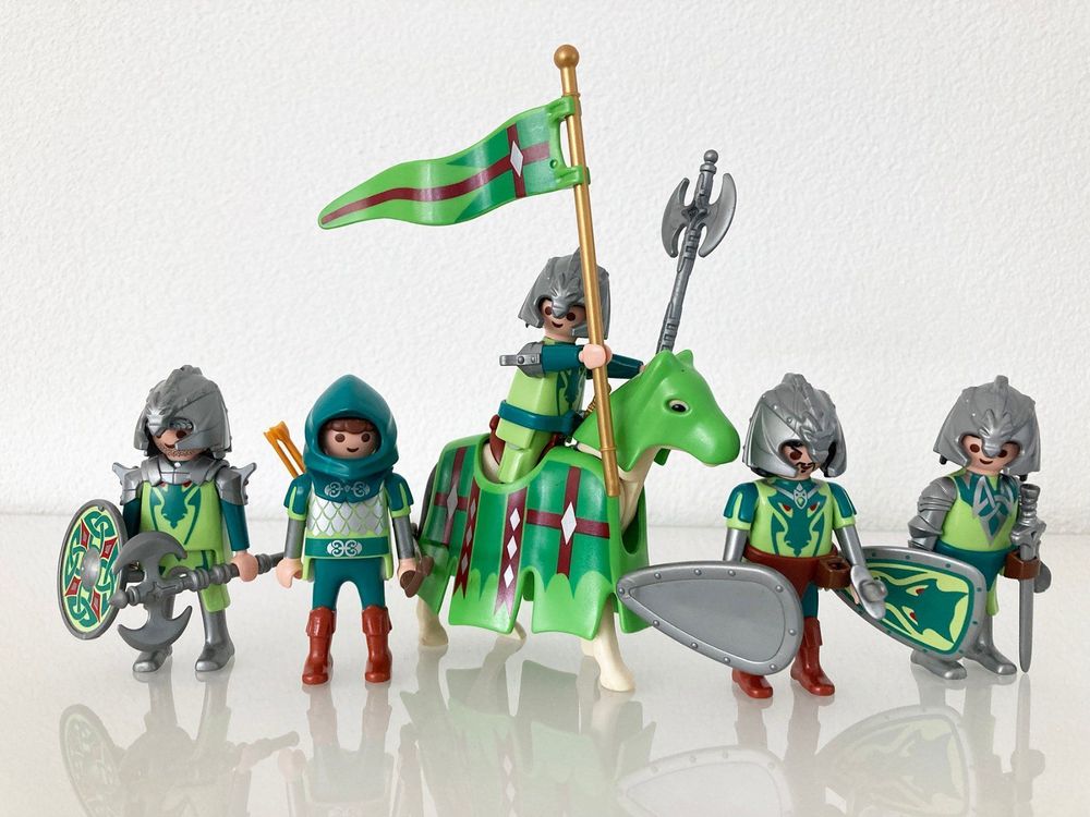 Playmobil Guerrero dragón asiático verde con alas Mystery Series 13