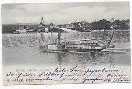 Überlingen vom See aus gesehen um 1903