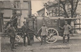 Deutsches Militär mit Läuseabwehrkanone