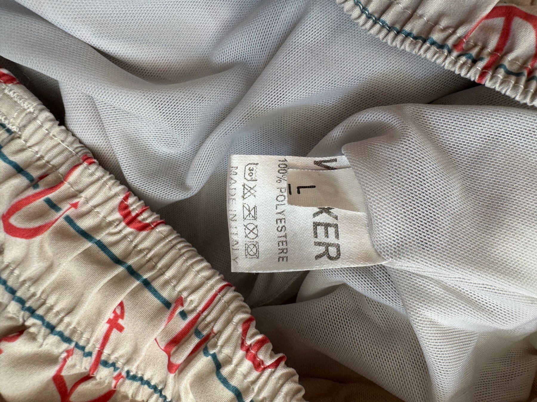 Badehosen: Badehose, weiss, rotes Ankermuster – Gebraucht aus Winterthur von YaV 3