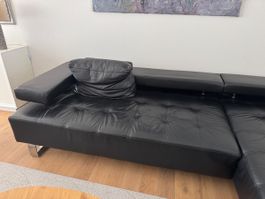 Lederecksofa