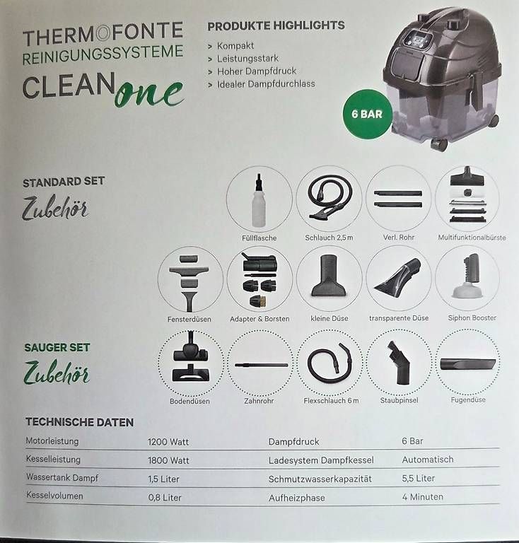 Aspirapolveri & Accessori: Reinigungssystem THERMOFONTE – Nuovo e nell'imballaggio originale da Bonaduz venduto da Topfirst 3