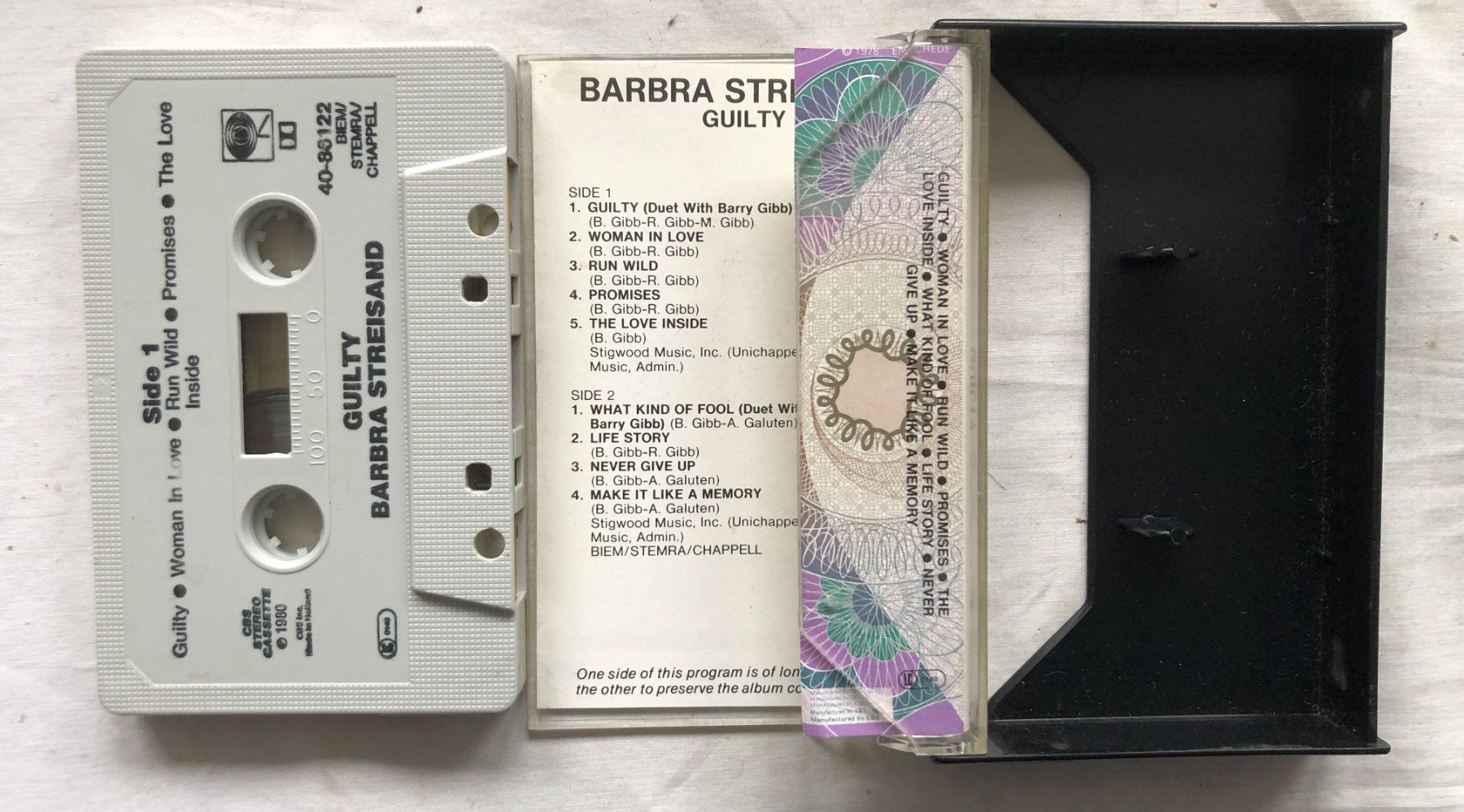 Musicassette: BARBRA STREISAND - Guilty - MC – Usato da Schaffhausen venduto da durruti 1