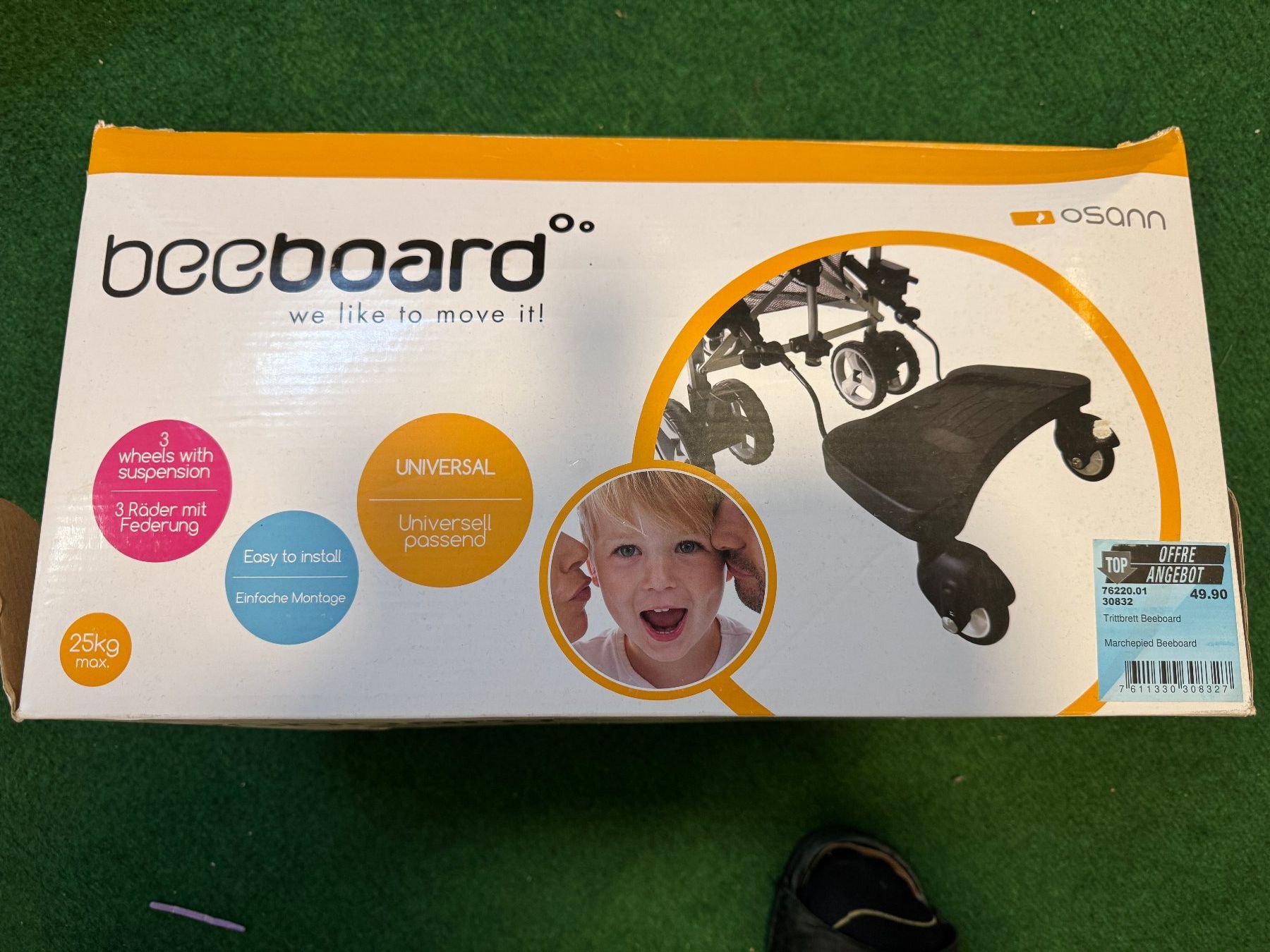 Kinderwagen Zubehör: OSANN KINDERTRITTBRETT BEEBOARD schwarz – Gebraucht aus Oensingen von Susi_1974