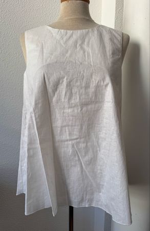 Top lin bambou OZAI N KU blanc, taille S - neuf 
