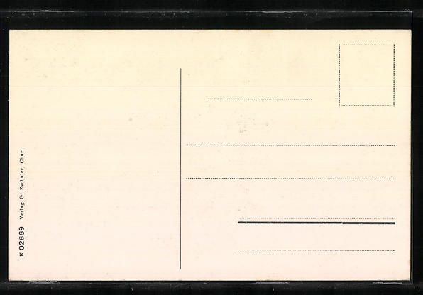 Cartoline postali: Chur, Anstalt Waldhaus-Chur, Frontansich – Usato da Berlin venduto da bartko-reher 1