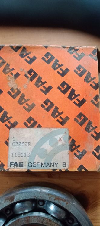 FAG Kugellager 6308ZR ohne Schutzhülle 2