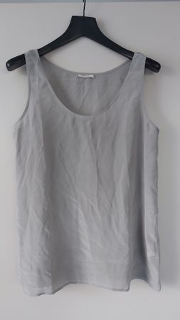 American Vintage Top, grau, 100% Seide, Gr. S/M, wie neu! 