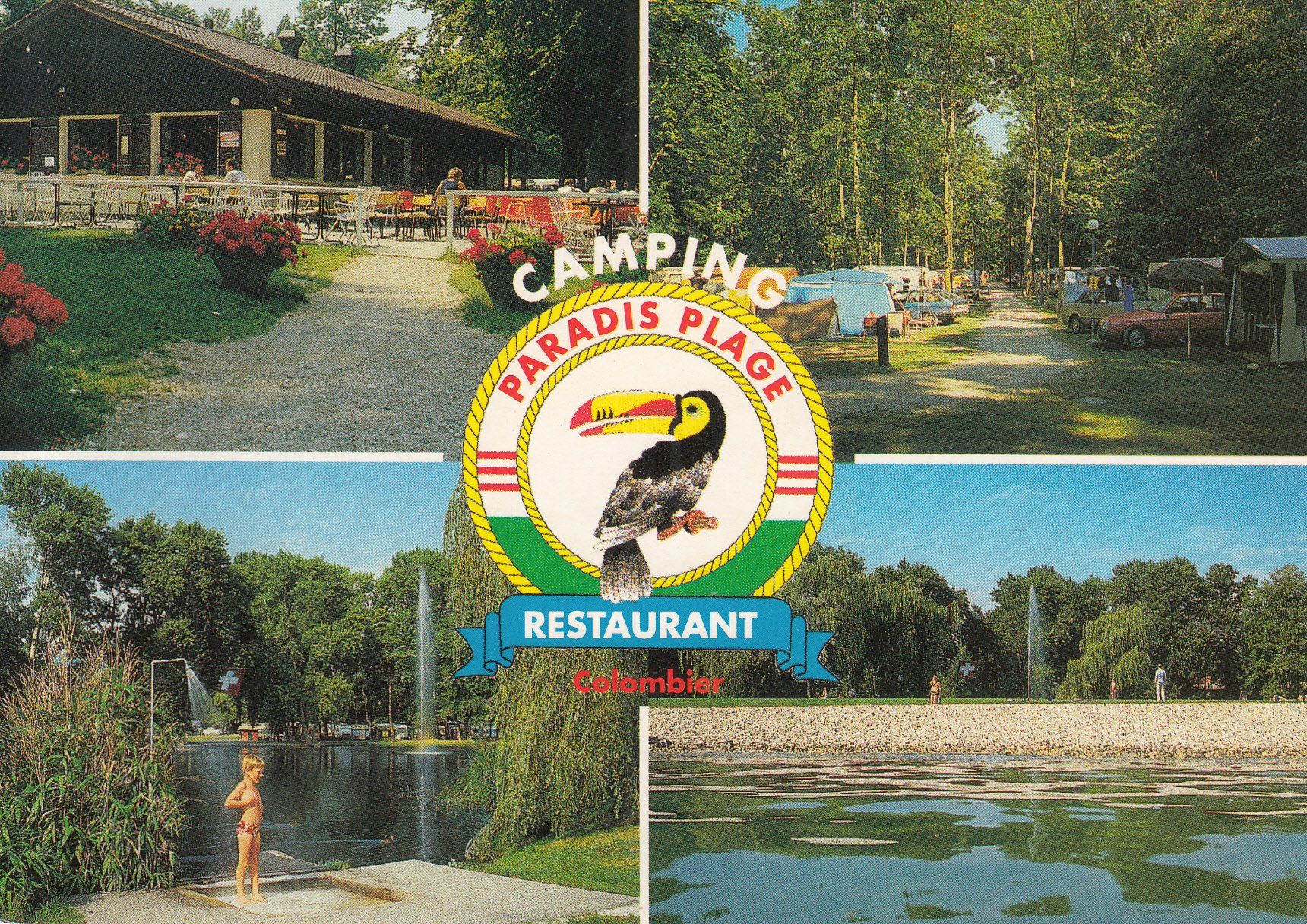 Cartoline postali: Colombier Camping 1999 – Usato da Bürglen TG venduto da StampGraf