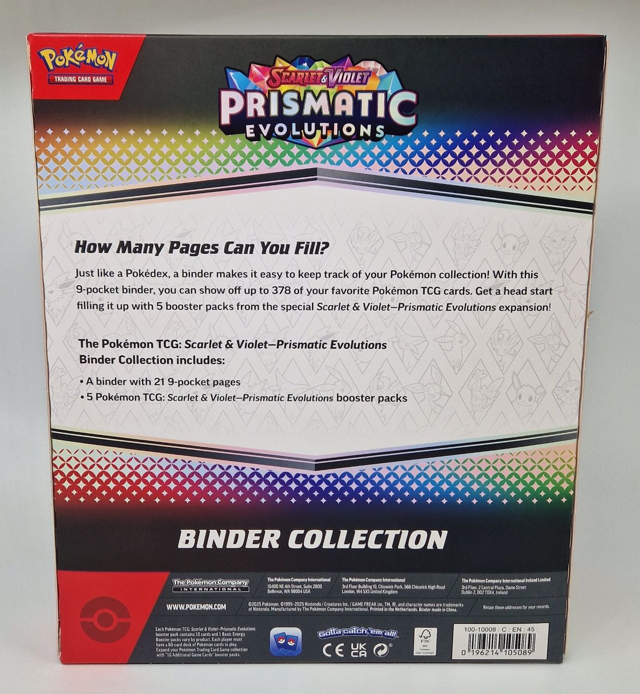 Pokémon Carte collezionabili: Pokémon SV8.5 Prismatic Evolutions Binder Collection / EN – Nuovo e nell'imballaggio originale da Niederglatt ZH venduto da RetroBros 5