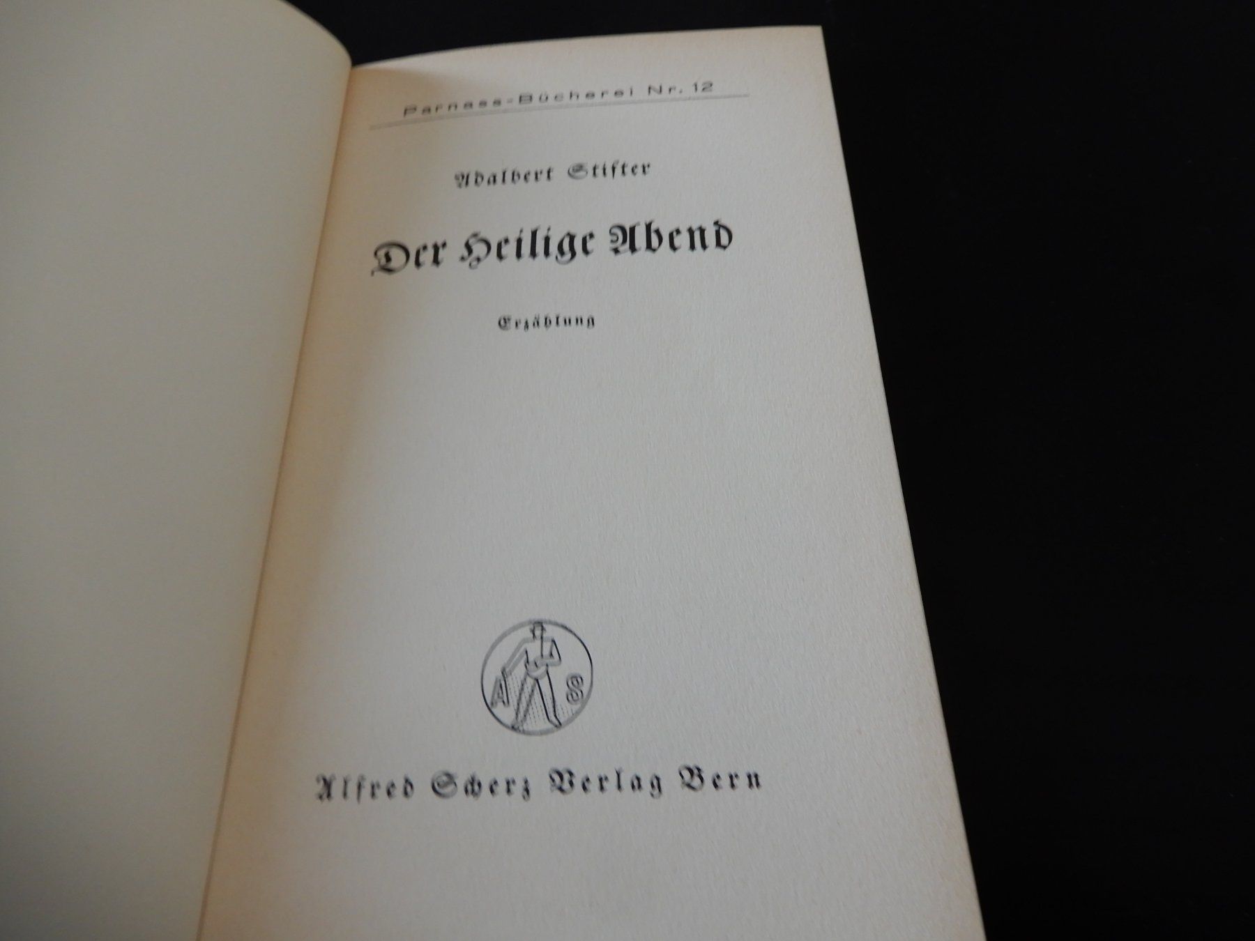 Libri: Stifter: Der Heilige Abend, Parnass-Bücherei Nr. 12 – Usato da Erstfeld venduto da Mario_boe0 1