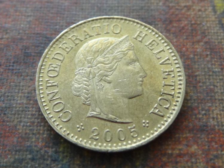 Tutti le monete: 5 Rp. 2005 – Usato da Romanel-sur-Lausanne venduto da Swift13