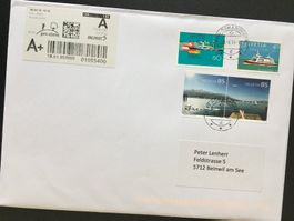 Bodensee ZNr 1595+1596 + Fähre Romanshorn + euregio   UNIKAT